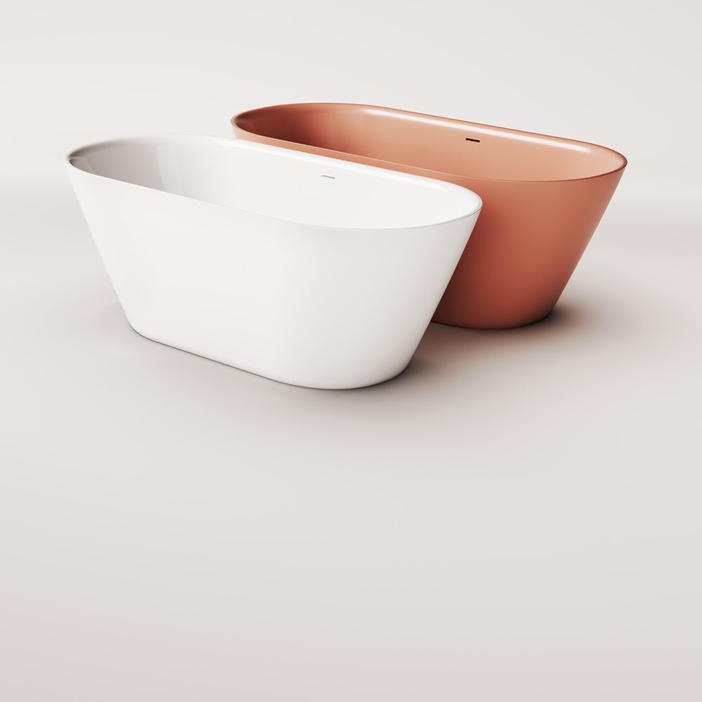 Freistehende Badewanne PAA STORIA 167x72,5 cm, Mineralguss – 11