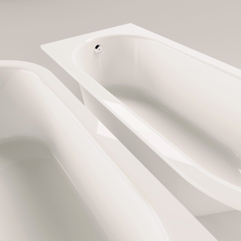 Sisseehitatav kivivann PAA VARIO L B 168×75 cm, ümar nurk B, läikiv kivimass 3 PAA VARIO L B Einbau-Badewanne aus Mineralguss 168x75 cm, abgerundete Ecke B, glänzend – 3