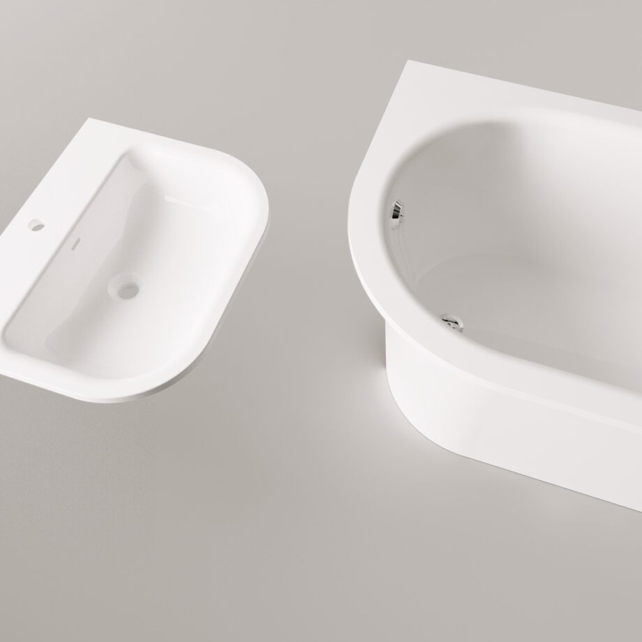 Sisseehitatav kivivann PAA VARIO L C 168×75 cm, ümar nurk C, läikiv kivimass 4 PAA VARIO L C Einbau-Badewanne aus Mineralguss 168x75 cm, abgerundete Ecke C, glänzend – 4