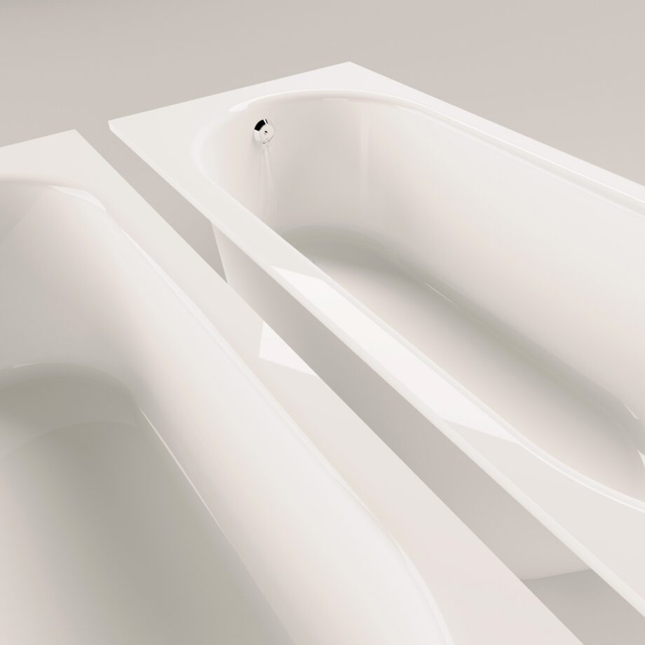 Sisseehitatav kivivann PAA VARIO L 170×75 cm, läikiv kivimass 3 Einbau-Badewanne PAA VARIO L 170x75 cm, Mineralguss – 3