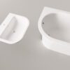 Sisseehitatav kivivann PAA VARIO M BC 156×75 cm, ümarad nurgad B ja C, läikiv kivimass 4 PAA VARIO M BC Einbau-Badewanne aus Mineralguss 156x75 cm, abgerundete Ecken B und C, glänzend – 4