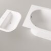 Sisseehitatav kivivann PAA VARIO M 160×75 cm, läikiv kivimass 4 Einbau-Badewanne PAA VARIO M 160x75 cm, Mineralguss – 4