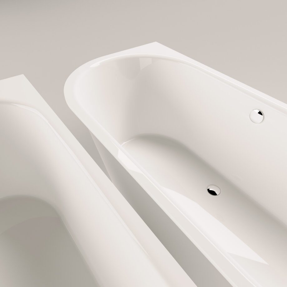 Sisseehitatav kivivann PAA VARIO XL A 180×80 cm, ümar nurk A, läikiv kivimass 5 Einbau-Badewanne PAA VARIO XL A 180x80 cm, Mineralguss – 5