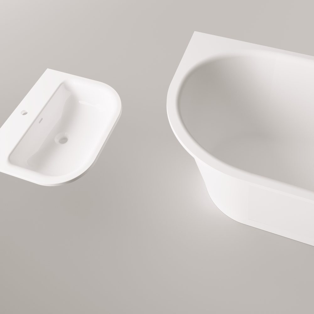 Einbau-Badewanne PAA VARIO XL A 180x80 cm, Mineralguss – 12