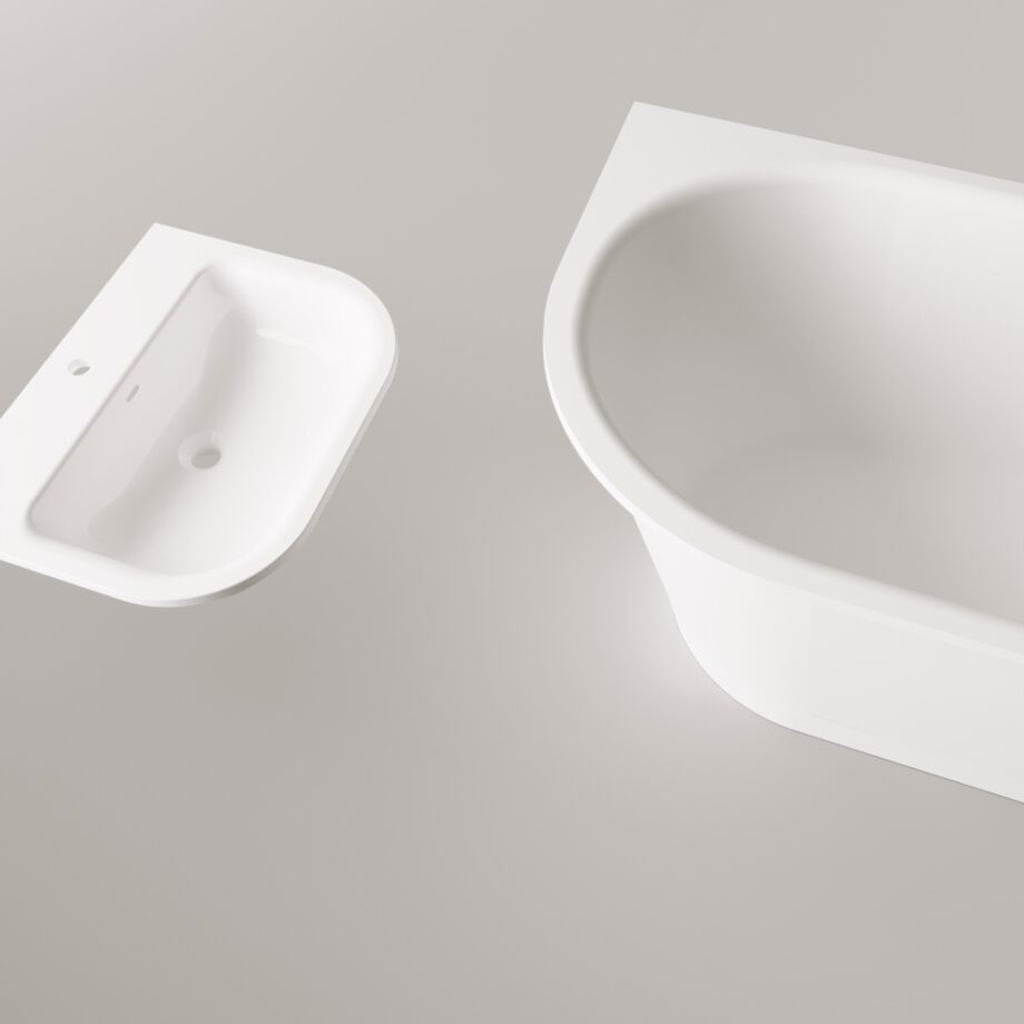 Einbau-Badewanne PAA VARIO XL AD 175,5x80 cm, Mineralguss – 11