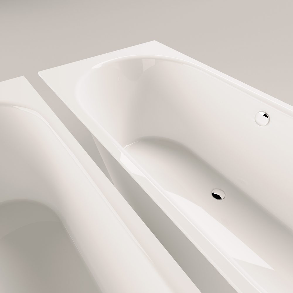 Einbau-Badewanne PAA VARIO XL 185x80 cm, Mineralguss – 5