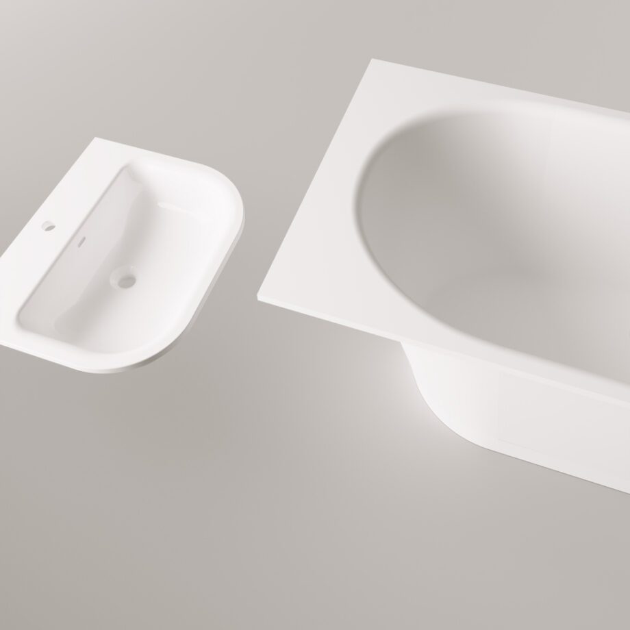 Sisseehitatav kivivann PAA VARIO XL 185×80 cm, läikiv kivimass 11 Einbau-Badewanne PAA VARIO XL 185x80 cm, Mineralguss – 11