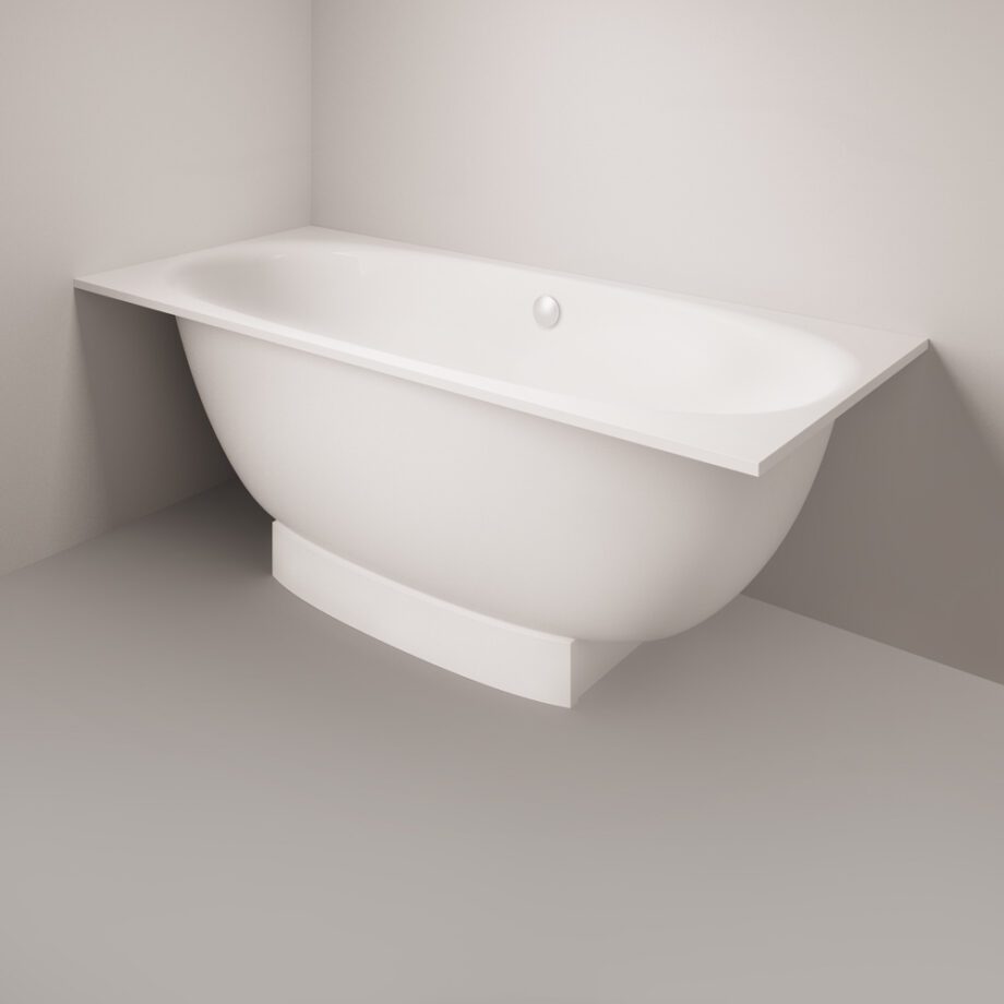 Sisseehitatav kivivann PAA VERSO 170×75 cm, läikiv kivimass 4 Einbau-Badewanne PAA VERSO 170x75 cm, Mineralguss – 4