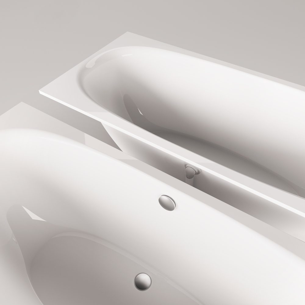 Einbau-Badewanne PAA VERSO A 170x75 cm, Mineralguss – 2
