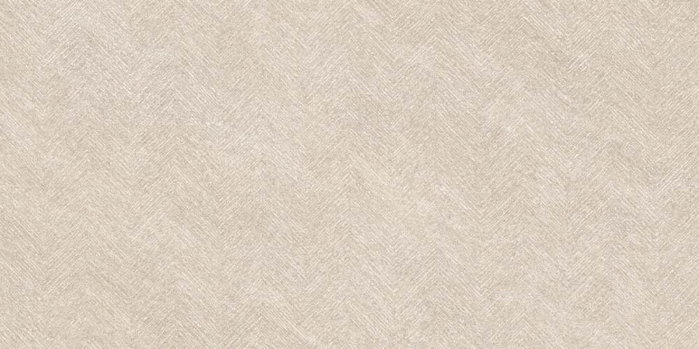 Dekorfliese in Steinoptik ABK Cliff Chevron Sand, 60x120 cm, 8,5 mm, Fischgrät-3D-Relief, matt