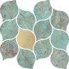 Keramikmosaik Dune Amazonite Leaves, 27x24,5 cm, 9 mm