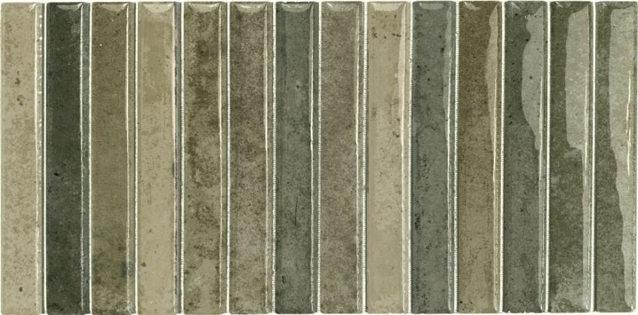 Keramikmosaik Dune Kit-Kat Musgo Glossy, 11,5x23,1 cm, 8 mm