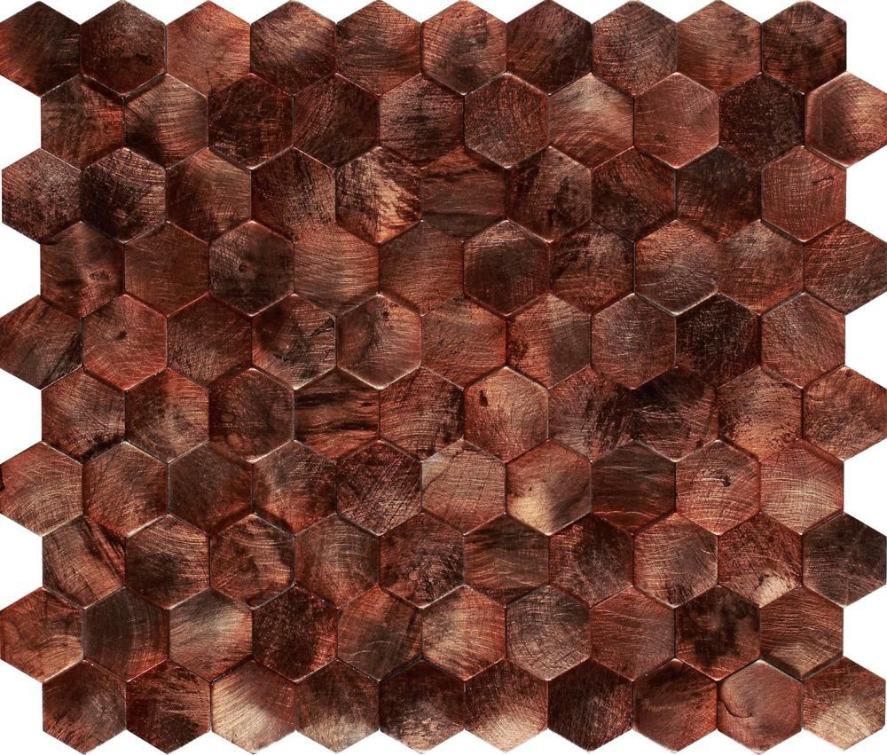 Metallmosaik Dune Corten, 26x30,2 cm, 6 mm