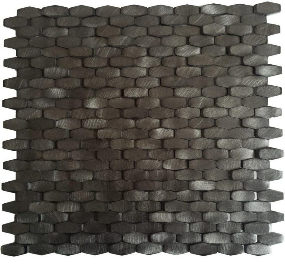 Metallmosaik Dune Halley Gunmetal, 28,4x30 cm, 5 mm