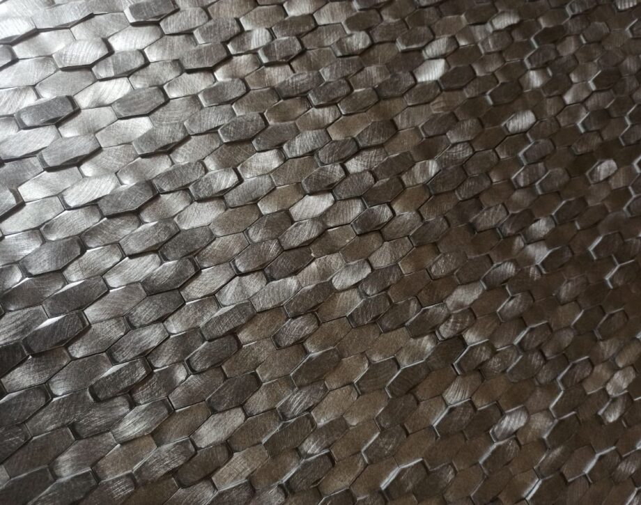 Metallmosaik Dune Halley Gunmetal, 28,4x30 cm, 5 mm – 2