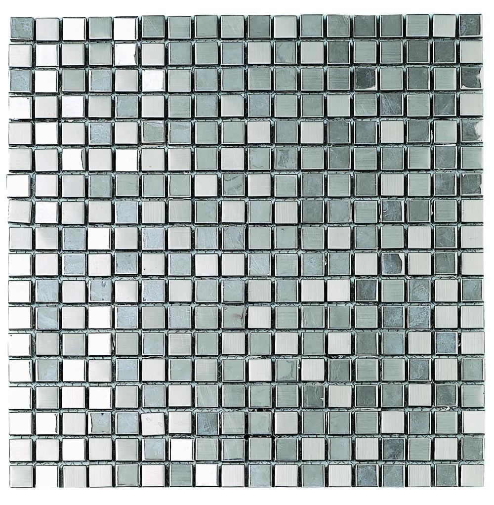 Metallmosaik Dune Metalic Silver, 30,1x30,1 cm, 8 mm