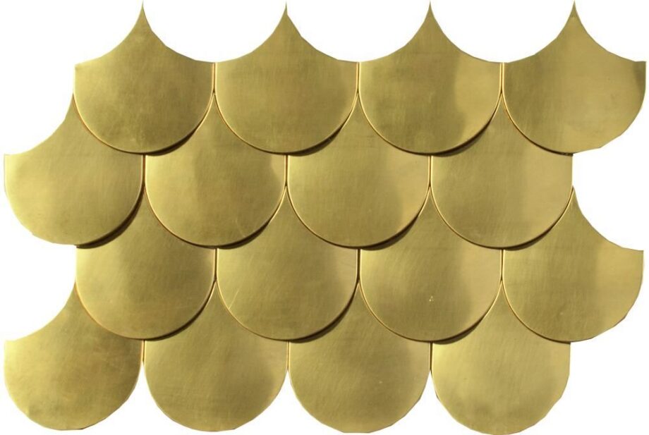 Metallmosaik Dune Sirena Gold, 30x20 cm, 5 mm