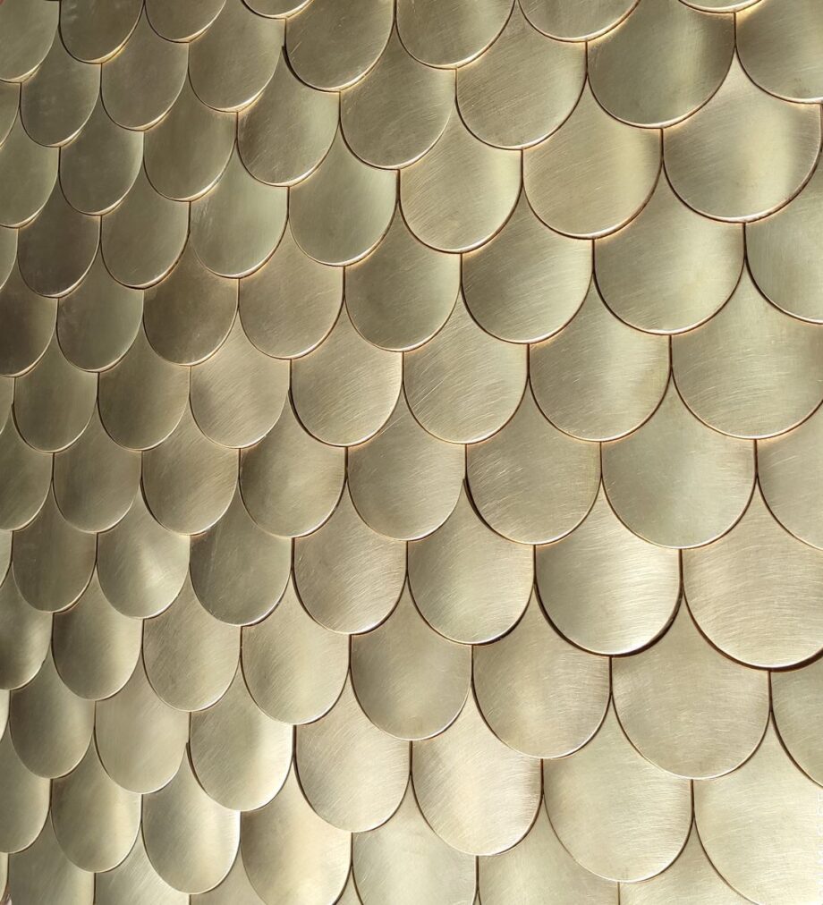 Metallmosaik Dune Sirena Gold, 30x20 cm, 5 mm – Ambiente