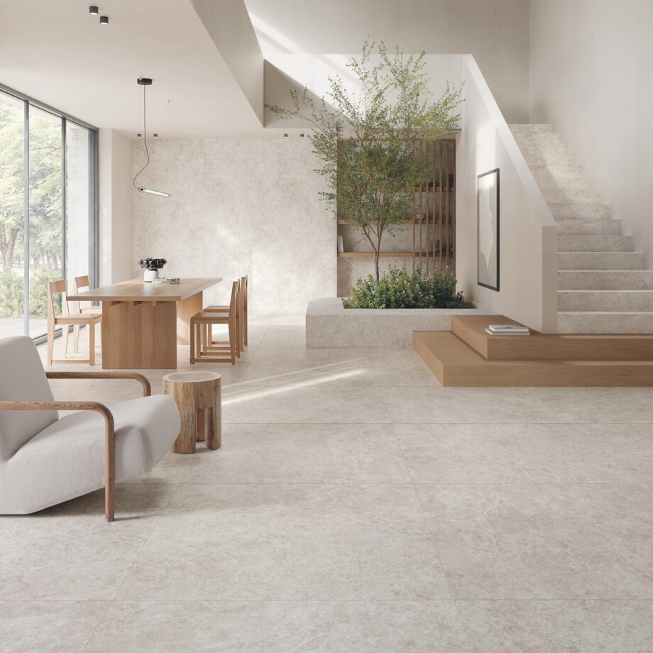 Suur keraamiline plaat kivimustriga ABK Era Delicate Ivory, 120×280 cm, 6 mm, matt (naturale) Feinsteinzeug Fliese in Steinoptik ABK Era Delicate Ivory, 30x60 cm, 8,5 mm, natur matt – 3