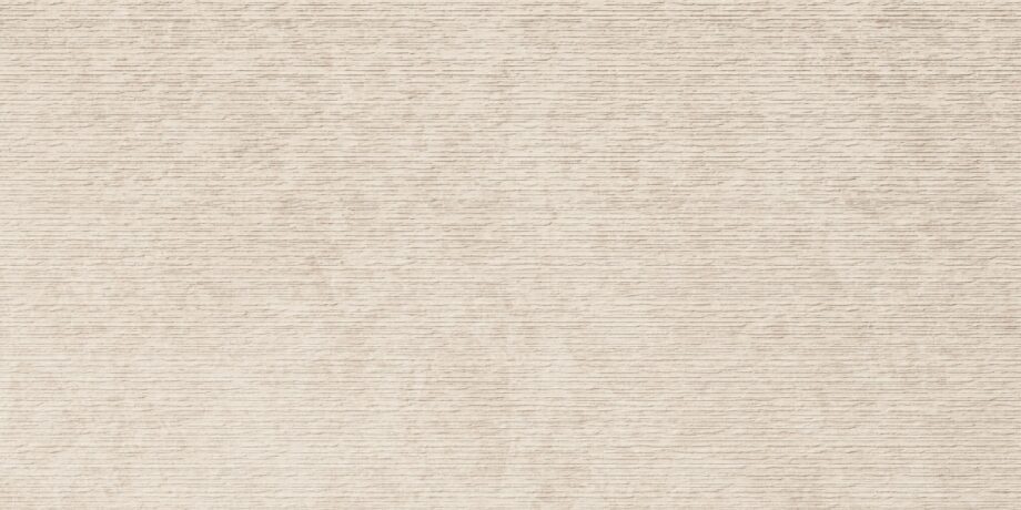 Feinsteinzeug Dekorfliese in Steinoptik ABK Era Groove Beige, 60x120 cm, 8,5 mm, strukturiert, matt
