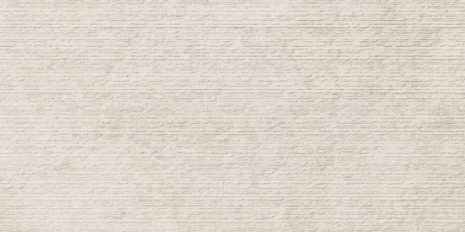 Kivimustriga keraamiline dekoorplaat ABK Era Groove Ivory, 60×120 cm, 8,5 mm, reljeefne, matt Feinsteinzeug Dekorfliese in Steinoptik ABK Era Groove Ivory, 60x120 cm, 8,5 mm, strukturiert, matt