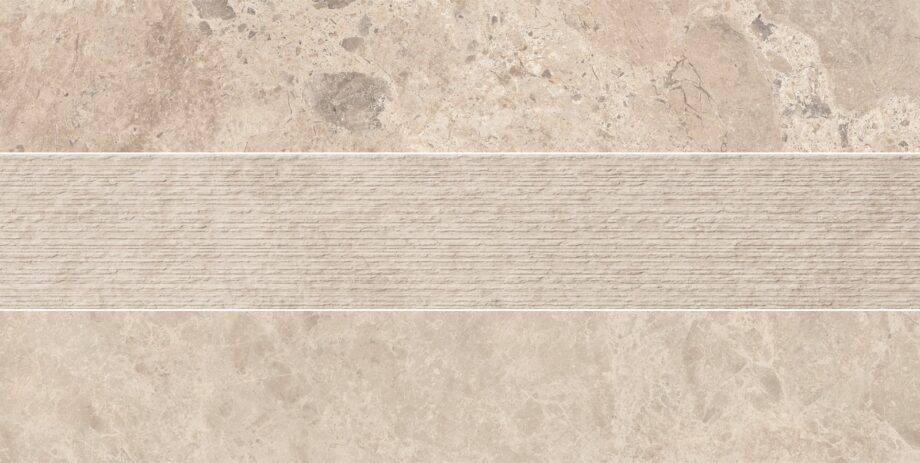 Kivimustriga keraamiline dekoorplaat ABK Era Mix Taupe, 20×120 cm, 8,5 mm, matt (naturale) Feinsteinzeug Dekorfliese in Steinoptik ABK Era Mix Taupe, 20x120 cm, 8,5 mm, natur matt