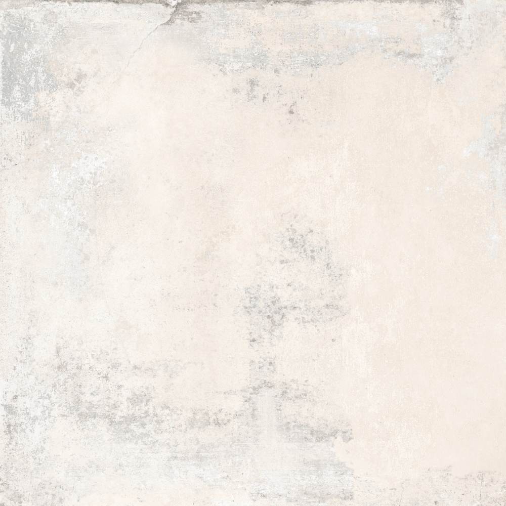 Feinsteinzeug Fliese in Betonoptik ABK Ghost Ivory, 120x120 cm, 8,5 mm, natur matt, rutschhemmend R10