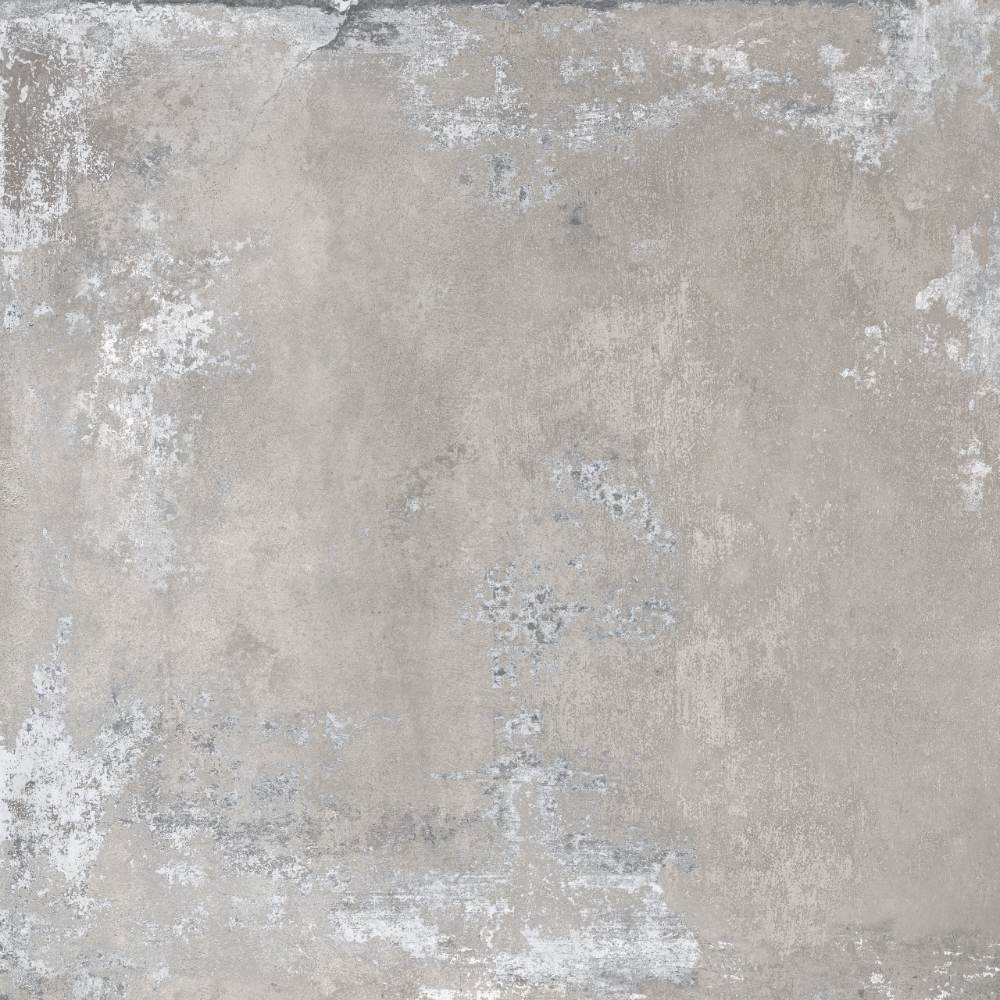 Feinsteinzeug Fliese in Betonoptik ABK Ghost Grey, 120x120 cm, 8,5 mm, natur matt, rutschhemmend R10
