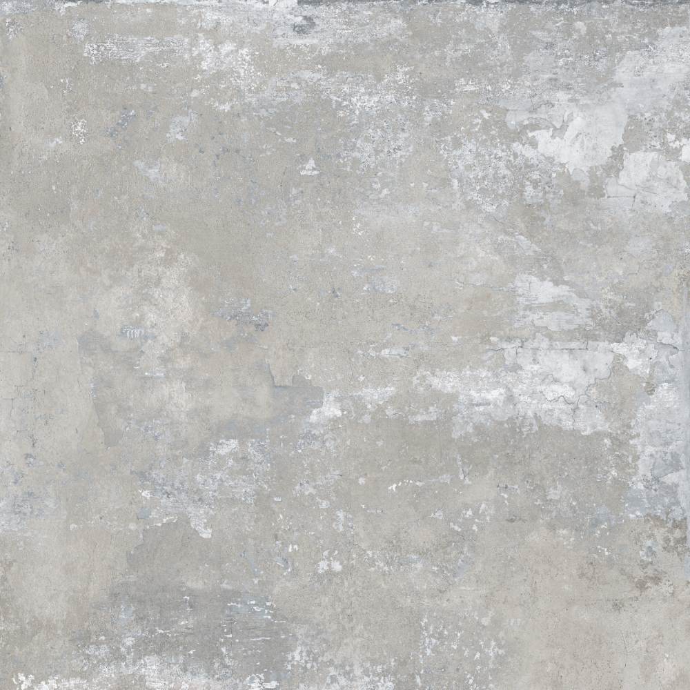 Feinsteinzeug Fliese in Betonoptik ABK Ghost Grey, 120x120 cm, 8,5 mm, natur matt, rutschhemmend R10