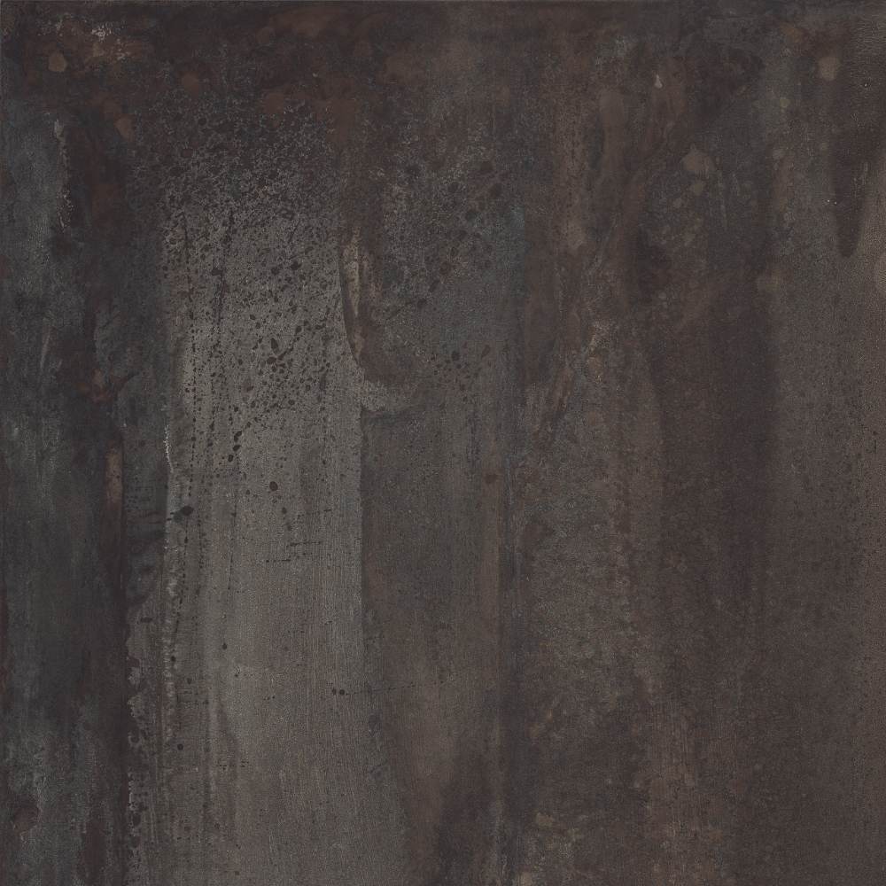 Bodenfliese in Metalloptik ABK Interno 9 Wide Dark, 80x80 cm, 8,5 mm, natur matt, rutschhemmend R10