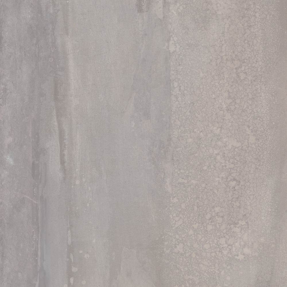 Bodenfliese in Metalloptik ABK Interno 9 Wide Silver, 80x80 cm, 8,5 mm, natur matt, rutschhemmend R10