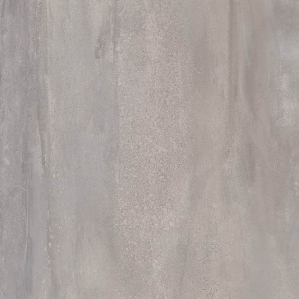 Bodenfliese in Metalloptik ABK Interno 9 Wide Silver, 120x120 cm, 8,5 mm, natur matt, rutschhemmend R10