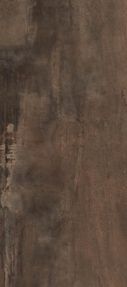 Feinsteinzeug Grossformatplatte in Metalloptik ABK Interno 9 Wide Rust, 120x280 cm, 6 mm, natur matt, rutschhemmend R10