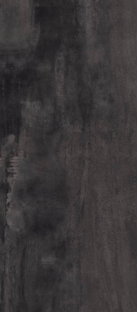 Feinsteinzeug Grossformatplatte in Metalloptik ABK Interno 9 Wide Dark, 120x280 cm, 6 mm, natur matt, rutschhemmend R10