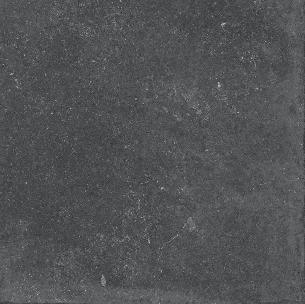 Feinsteinzeug Terrassenplatte in Steinoptik ABK Belgian Stone Black, 80x80 cm, 20 mm, für aussen, rutschhemmend R11