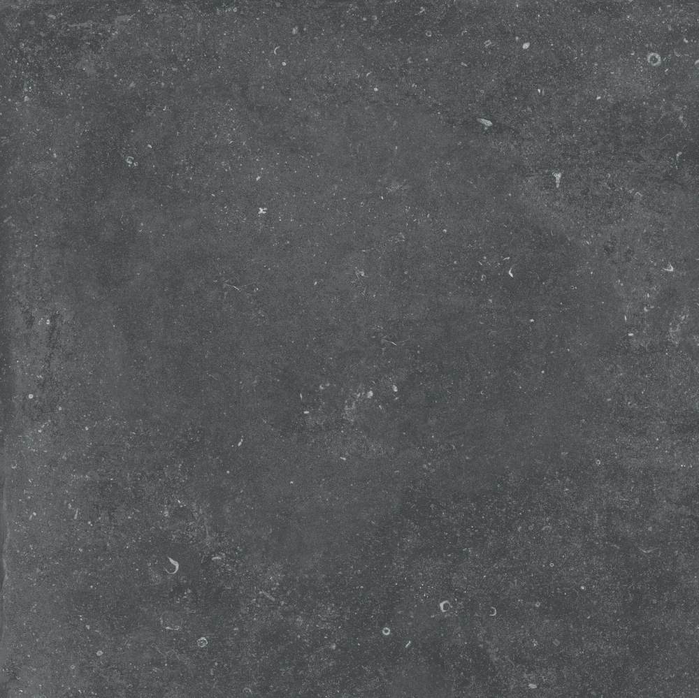 Feinsteinzeug Terrassenplatte in Steinoptik ABK Belgian Stone Black, 80x80 cm, 20 mm, für aussen, rutschhemmend R11