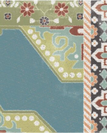 Gemusterte Bodenfliese ABK Play Carpet Mix Multicolor, 20x20 cm, 8,5 mm, matt (nat.)