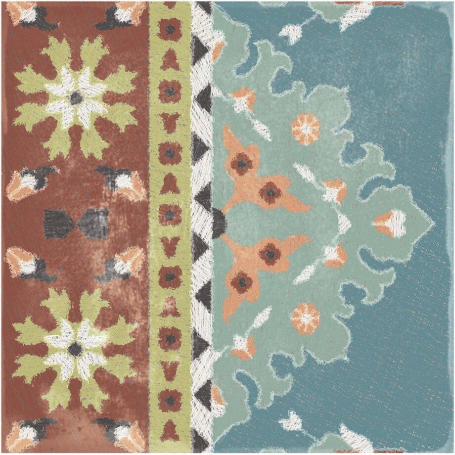 abk-play-0003351-2 Gemusterte Bodenfliese ABK Play Carpet Mix Multicolor, 20x20 cm, 8,5 mm, matt (nat.) – 2