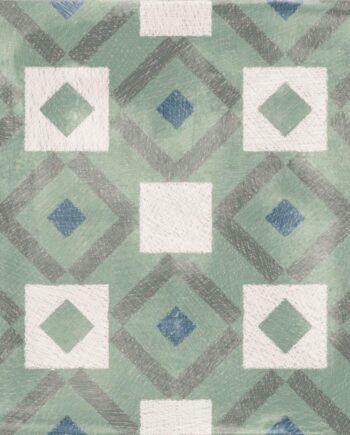 Gemusterte Bodenfliese ABK Play Labyrinth Sage, 20x20 cm, 8,5 mm, matt (nat.)