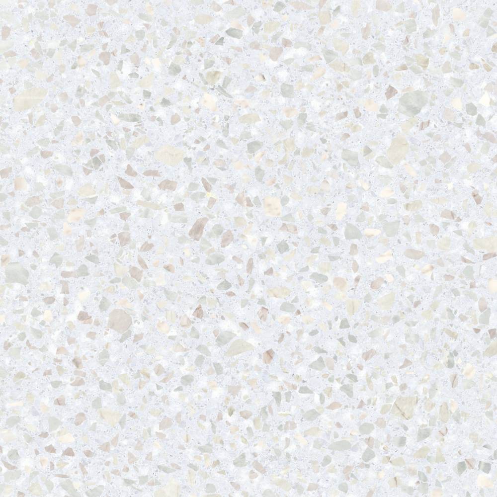 Bodenfliese in Terrazzo-Optik ABK Play Dots White, 20x20 cm, 8,5 mm, matt (nat.)