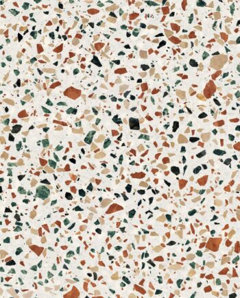 Bodenfliese in Terrazzo-Optik ABK Play Dots Multiwhite, 20x20 cm, 8,5 mm, matt (nat.)