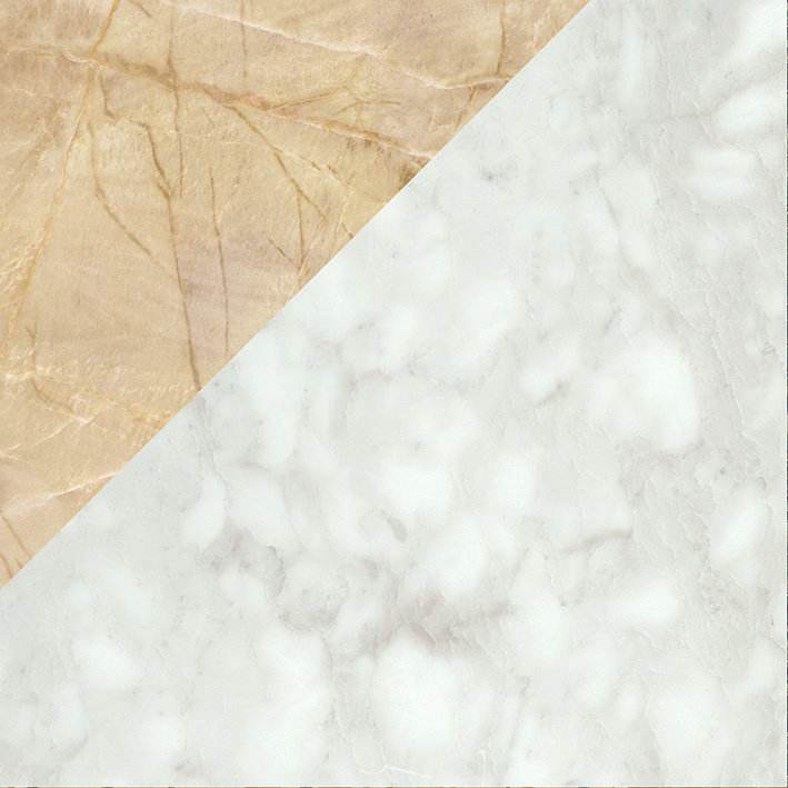 Bodenfliese in Terrazzo-Optik ABK Play Marble White, 20x20 cm, 8,5 mm, matt (nat.)