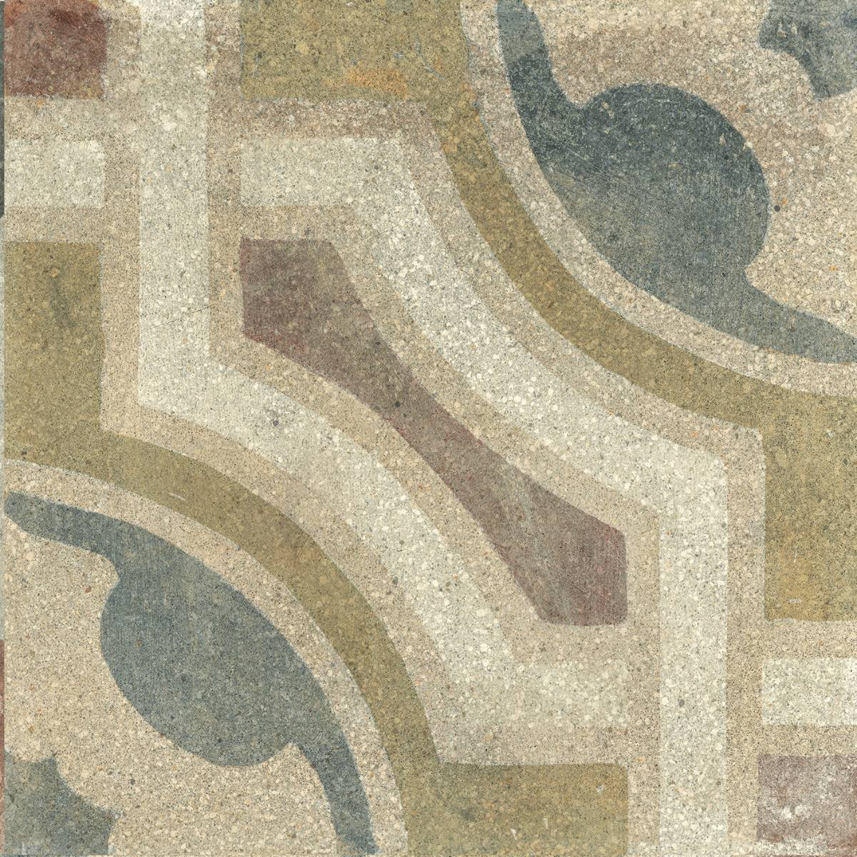 Gemusterte Bodenfliese ABK Play Concrete Retrò B, 20x20 cm, 8,5 mm, matt (nat.)