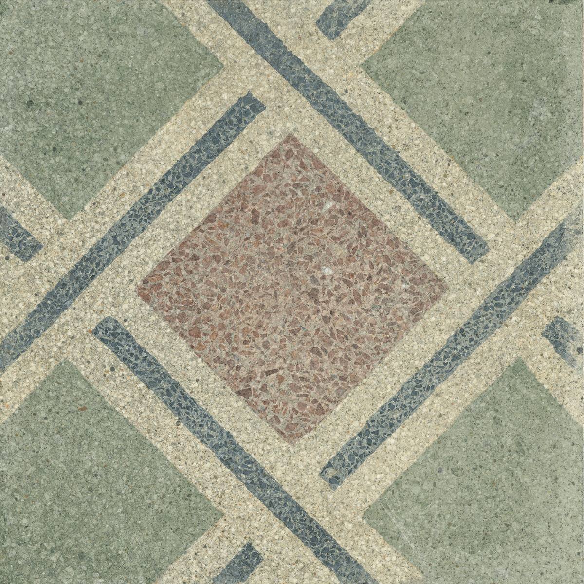 Gemusterte Bodenfliese ABK Play Concrete Retrò C, 20x20 cm, 8,5 mm, matt (nat.)