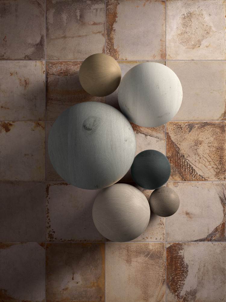 Bodenfliese im Vintage-Stil ABK Play Oxide Jade, 20x20 cm, 8,5 mm, matt (nat.)