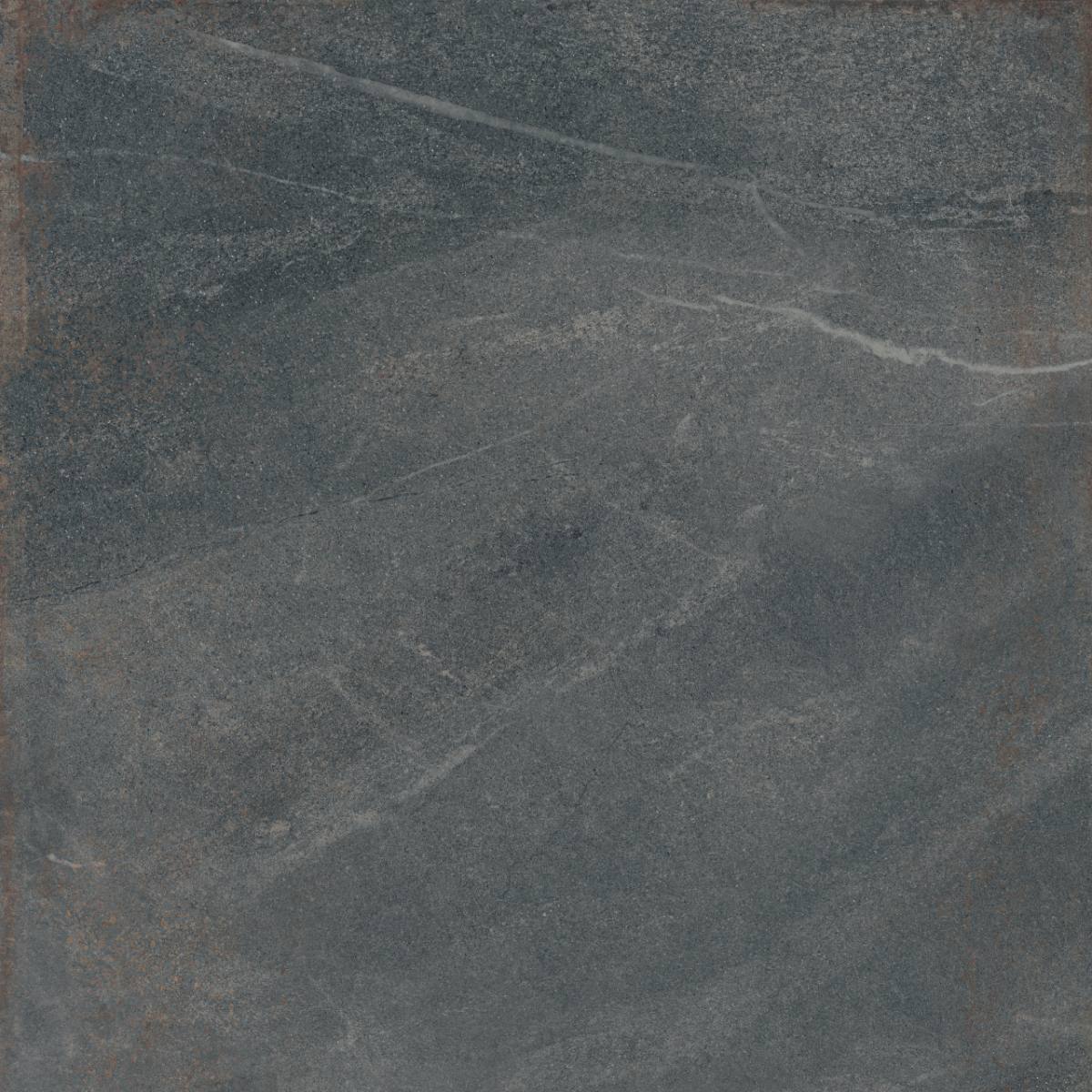 Feinsteinzeug Fliese in Steinoptik ABK Poetry Stone Piase Smoke, 120x120 cm, 8,5 mm, natur matt, rutschhemmend R10