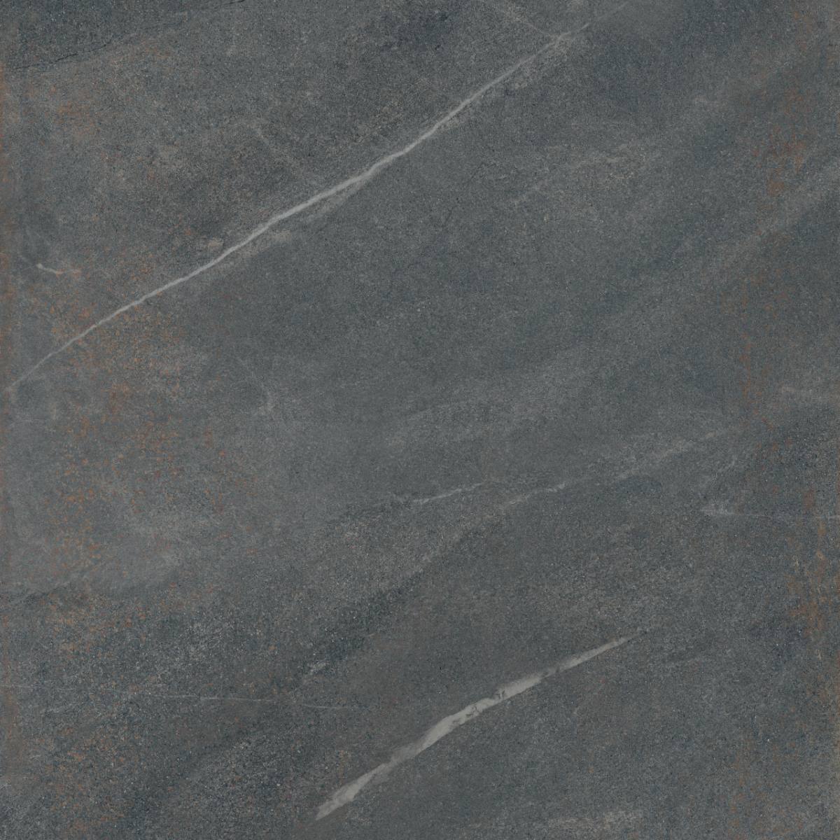 Feinsteinzeug Fliese in Steinoptik ABK Poetry Stone Piase Smoke, 120x120 cm, 8,5 mm, natur matt, rutschhemmend R10