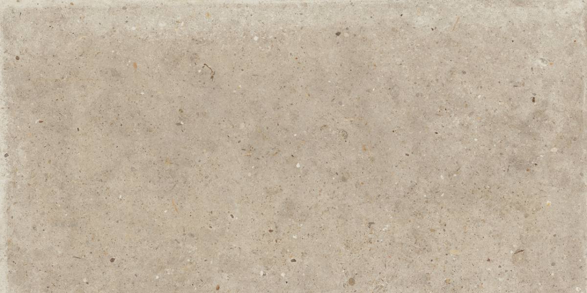 Feinsteinzeug Terrassenplatte in Steinoptik ABK Poetry Stone Pirenei Ecru, 80x80 cm, 20 mm, für aussen, rutschhemmend R11