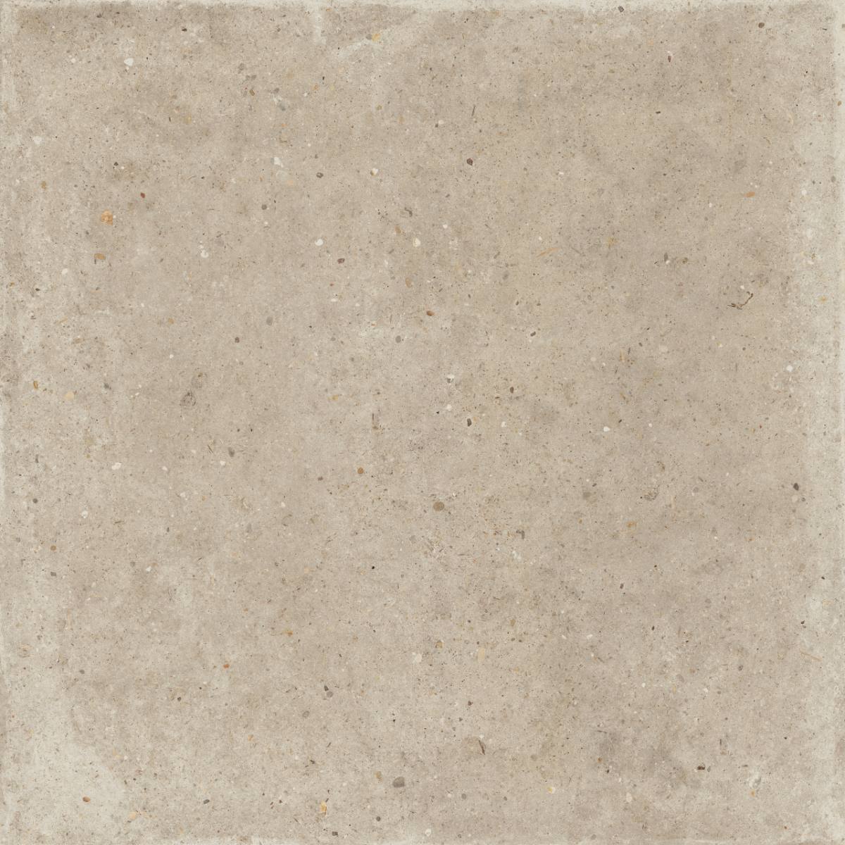 Feinsteinzeug Fliese in Steinoptik ABK Poetry Stone Pirenei Ecru, 120x120 cm, 8,5 mm, natur matt, rutschhemmend R10
