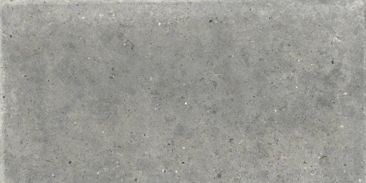 Feinsteinzeug Fliese in Steinoptik ABK Poetry Stone Pirenei Grey, 60x120 cm, 8,5 mm, natur matt, rutschhemmend R10
